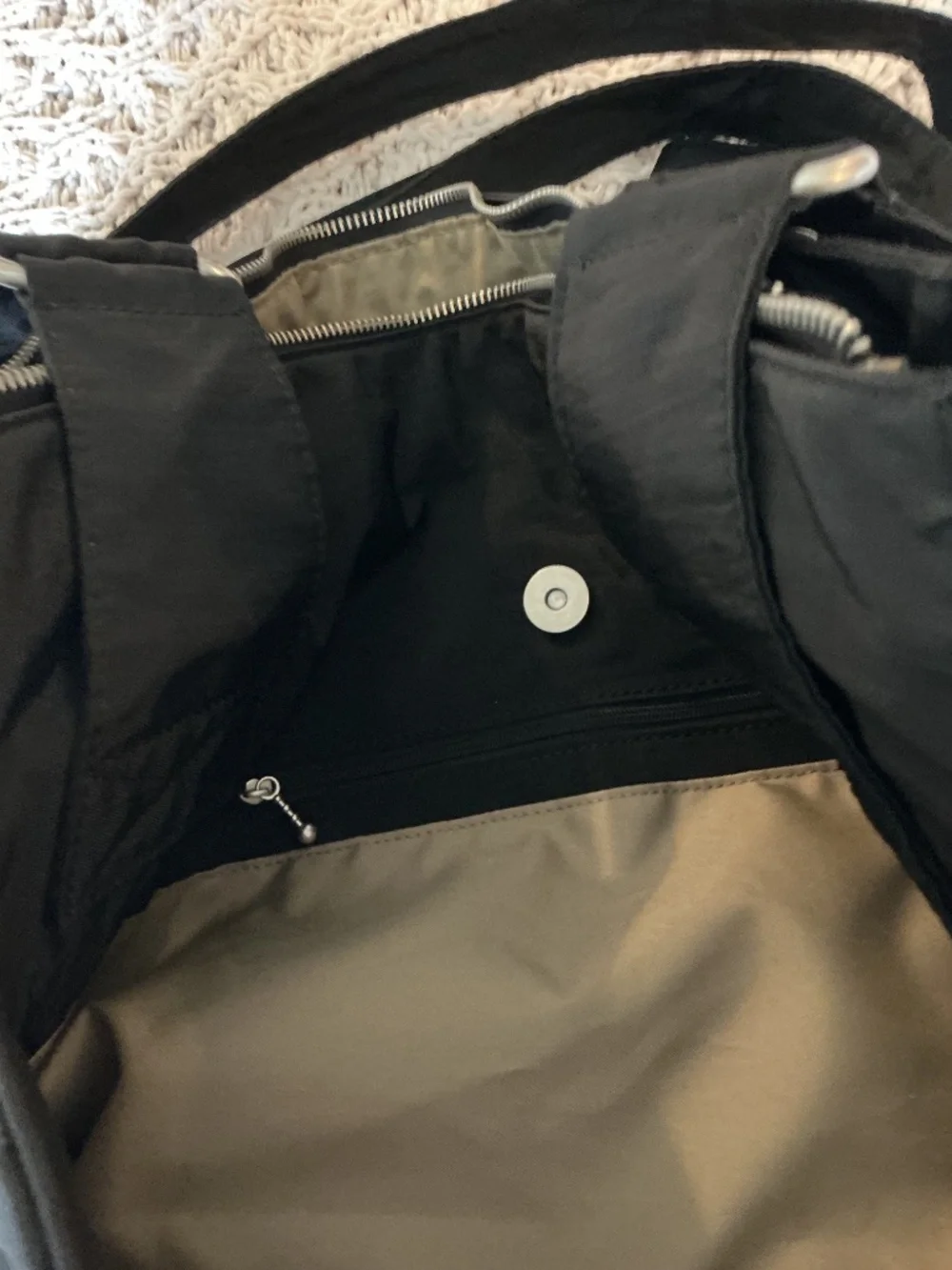 Baggalini Quilted Work/Travel Tote Black